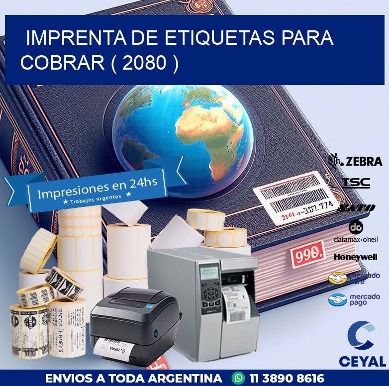 imprenta de etiquetas para cobrar ( 2080 )