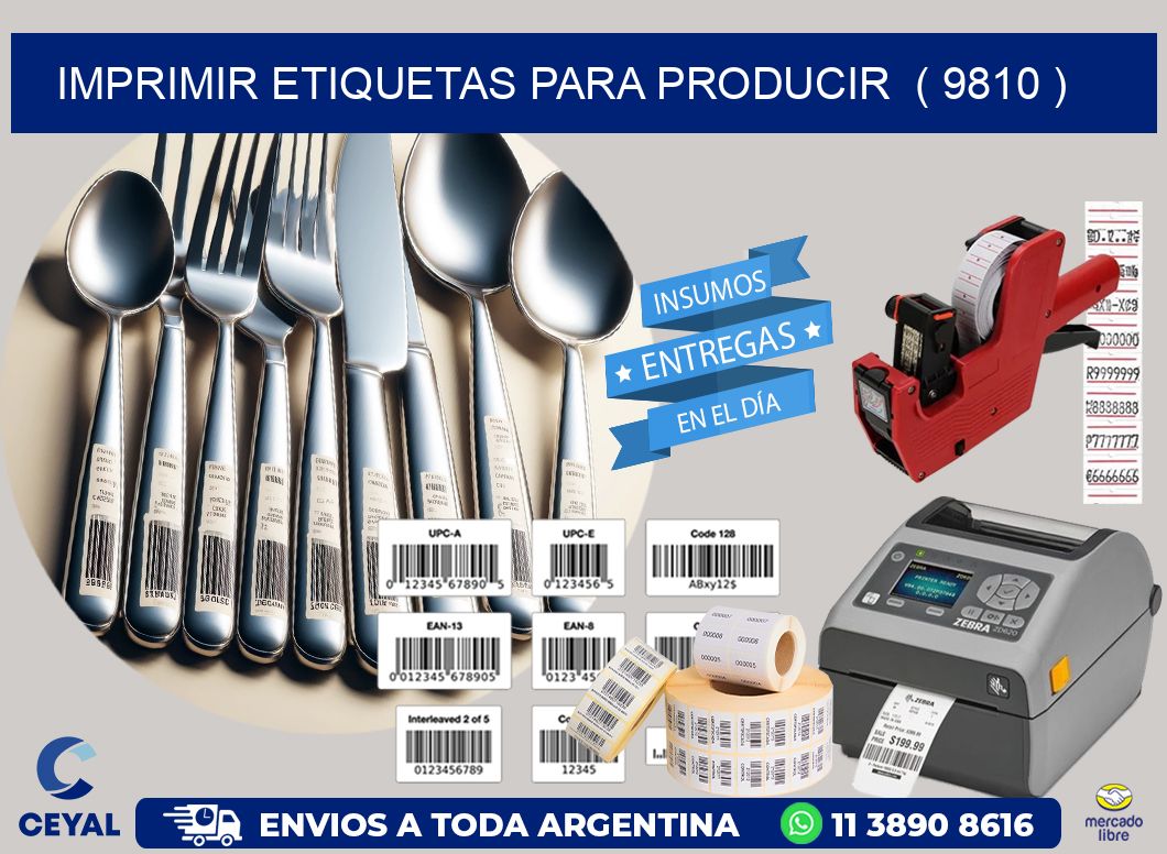 imprimir etiquetas para producir  ( 9810 )