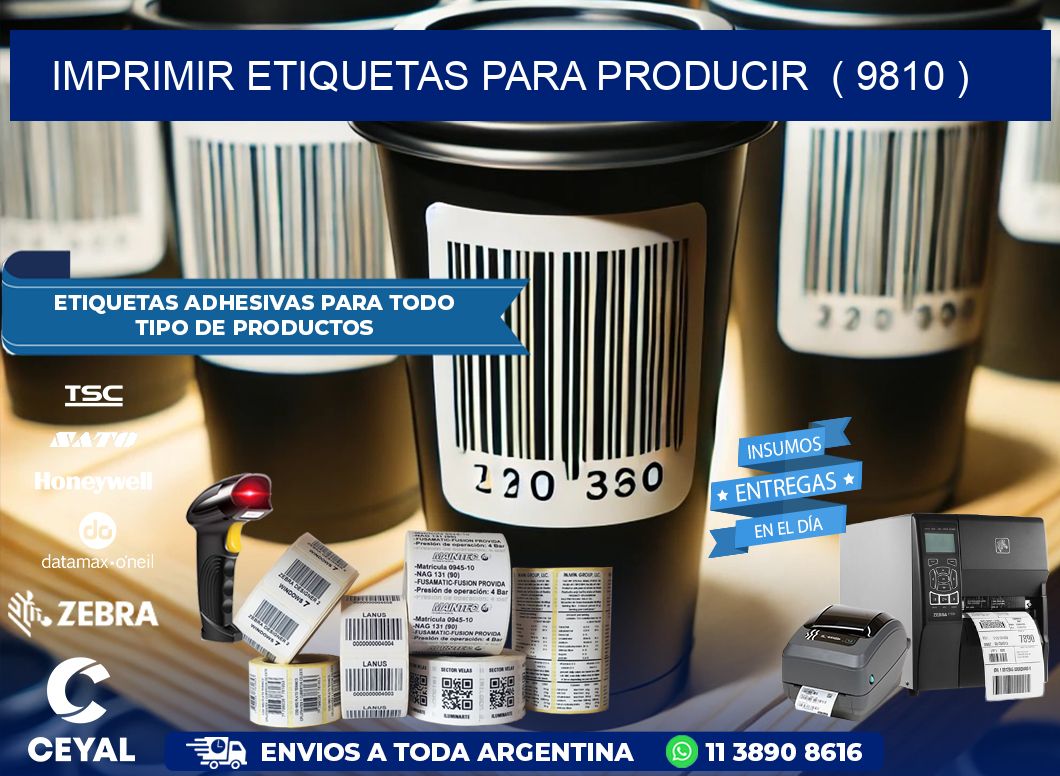 imprimir etiquetas para producir  ( 9810 )