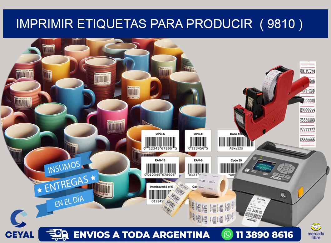 imprimir etiquetas para producir  ( 9810 )