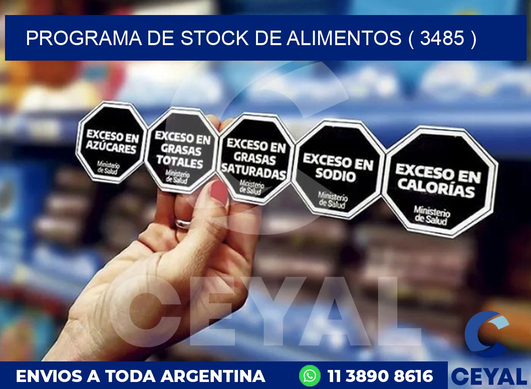 PROGRAMA DE STOCK DE ALIMENTOS ( 3485 )