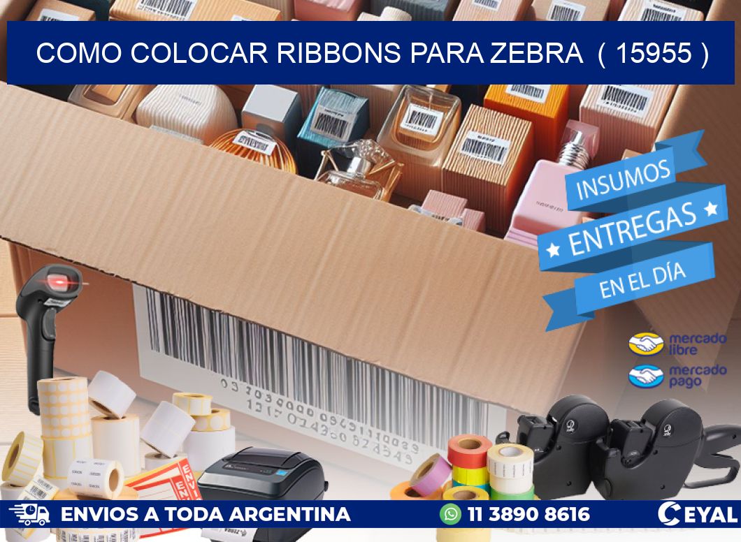 COMO COLOCAR RIBBONS PARA ZEBRA  ( 15955 )