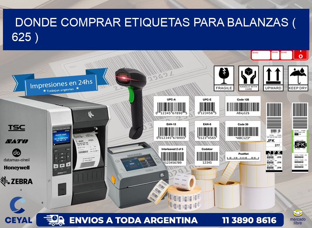 DONDE COMPRAR ETIQUETAS PARA BALANZAS ( 625 )