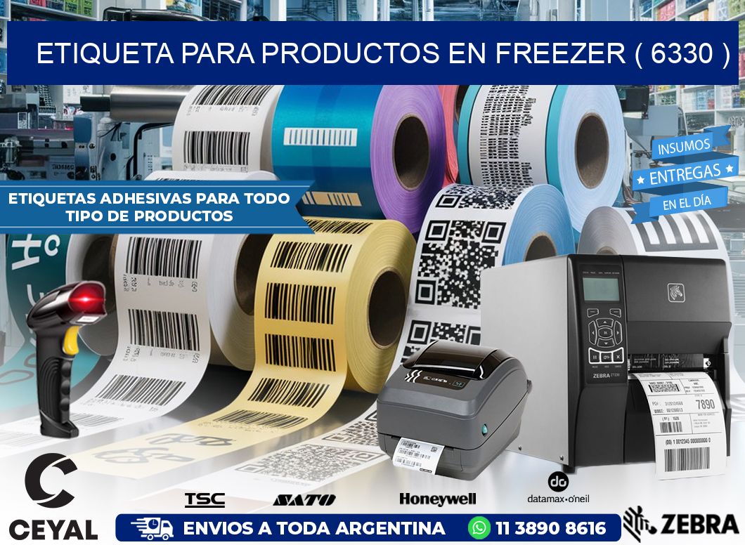 ETIQUETA PARA PRODUCTOS EN FREEZER ( 6330 )