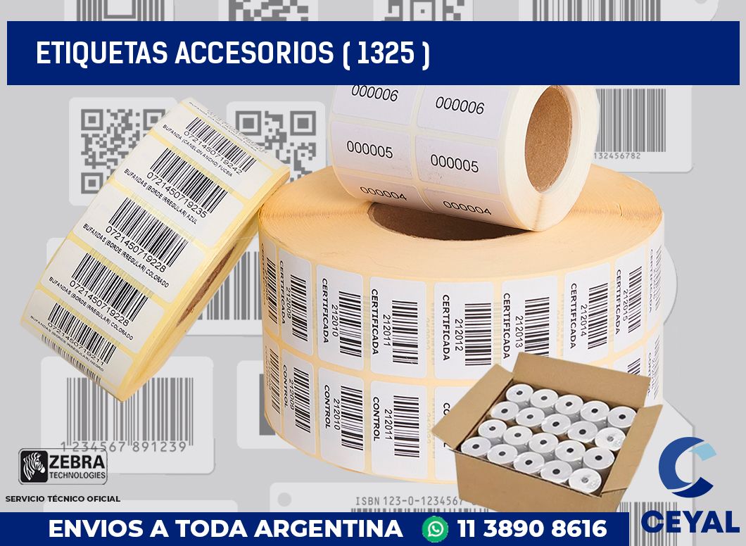 ETIQUETAS ACCESORIOS ( 1325 )