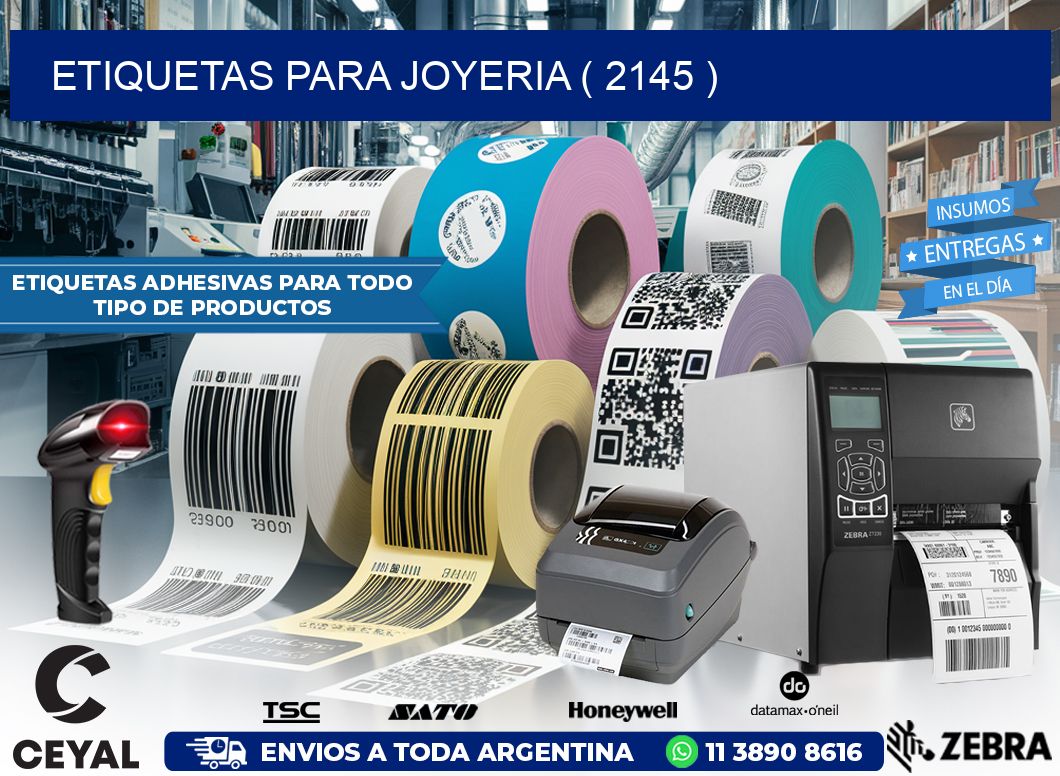 ETIQUETAS PARA JOYERIA ( 2145 )