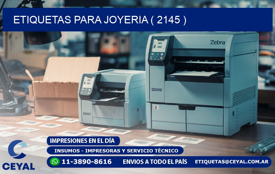 ETIQUETAS PARA JOYERIA ( 2145 )