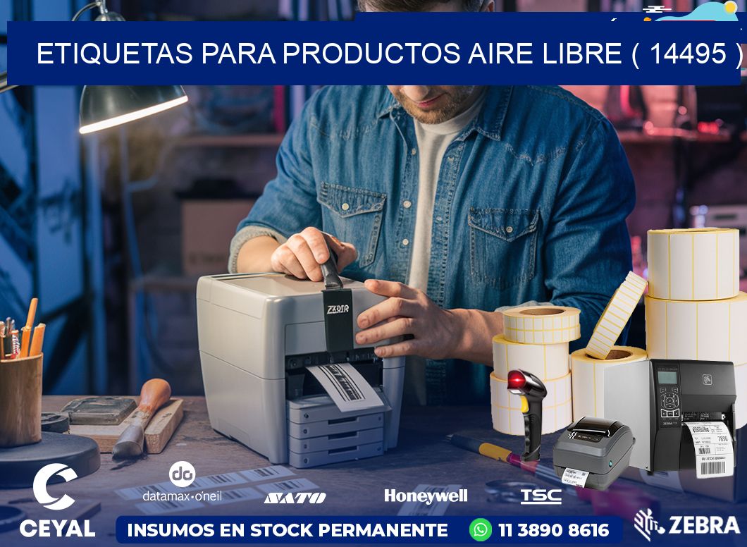 ETIQUETAS PARA PRODUCTOS AIRE LIBRE ( 14495 )