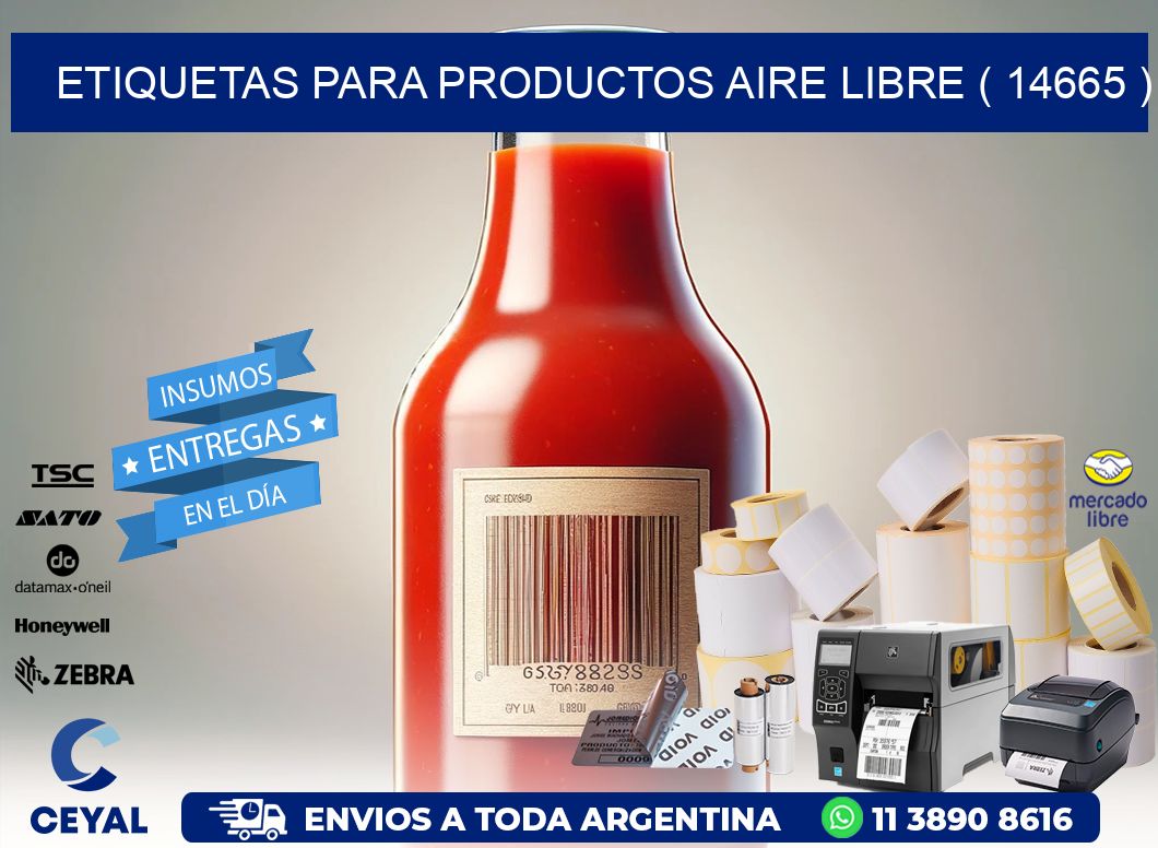 ETIQUETAS PARA PRODUCTOS AIRE LIBRE ( 14665 )