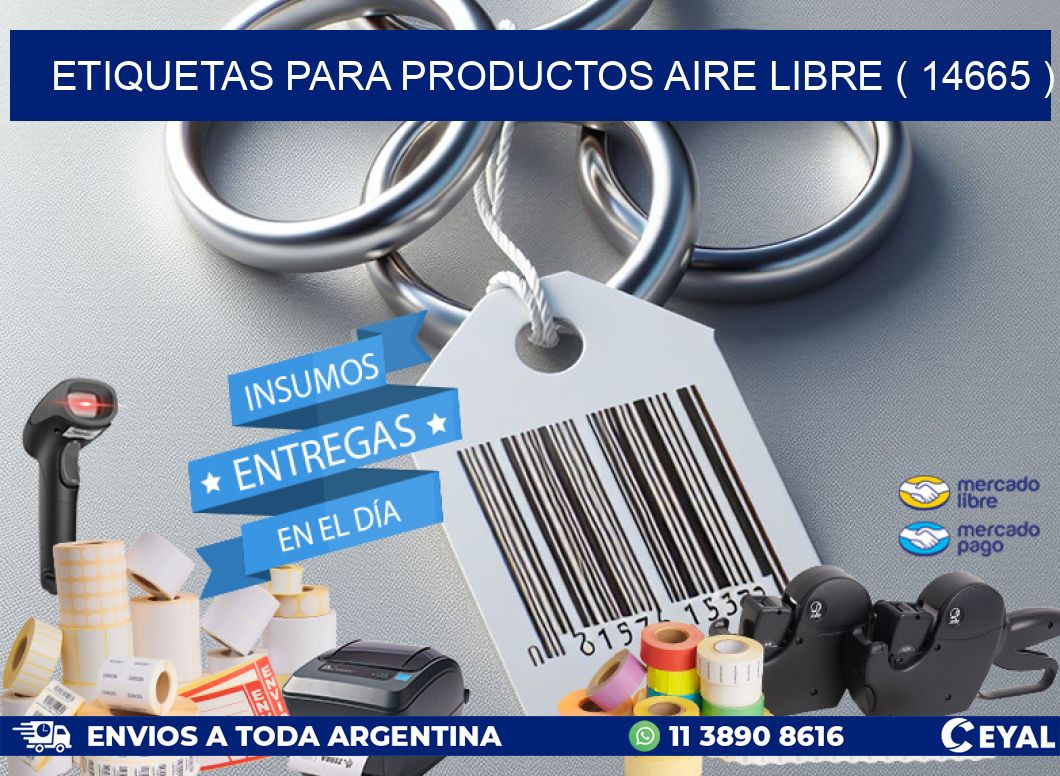 ETIQUETAS PARA PRODUCTOS AIRE LIBRE ( 14665 )