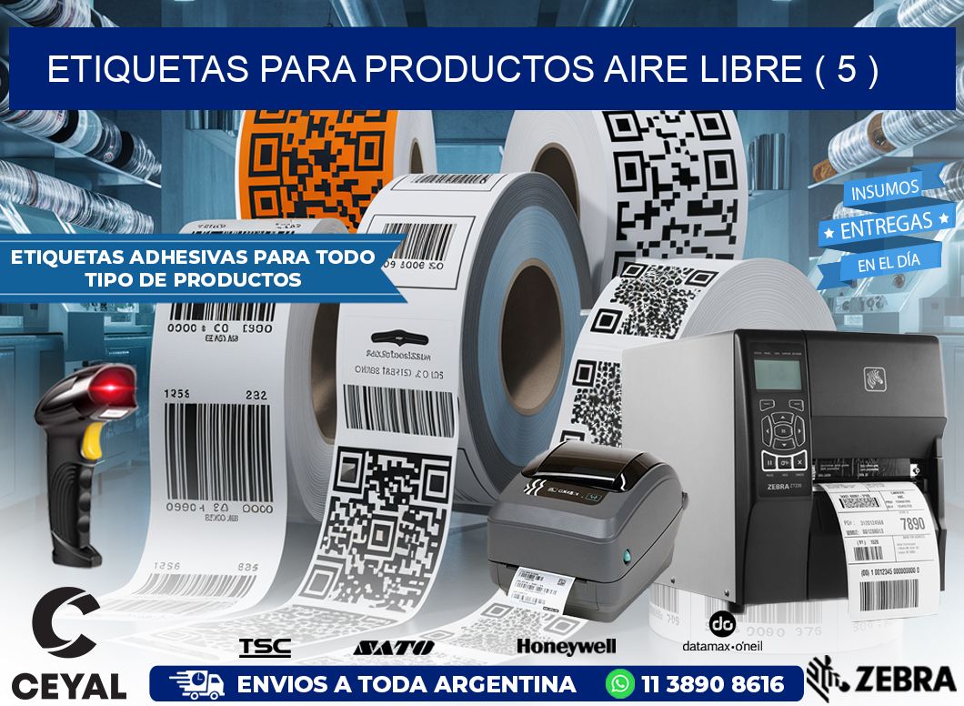 ETIQUETAS PARA PRODUCTOS AIRE LIBRE ( 5 )