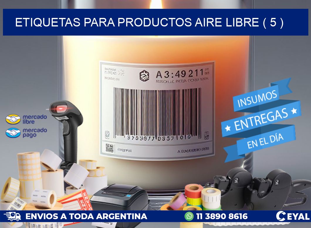 ETIQUETAS PARA PRODUCTOS AIRE LIBRE ( 5 )