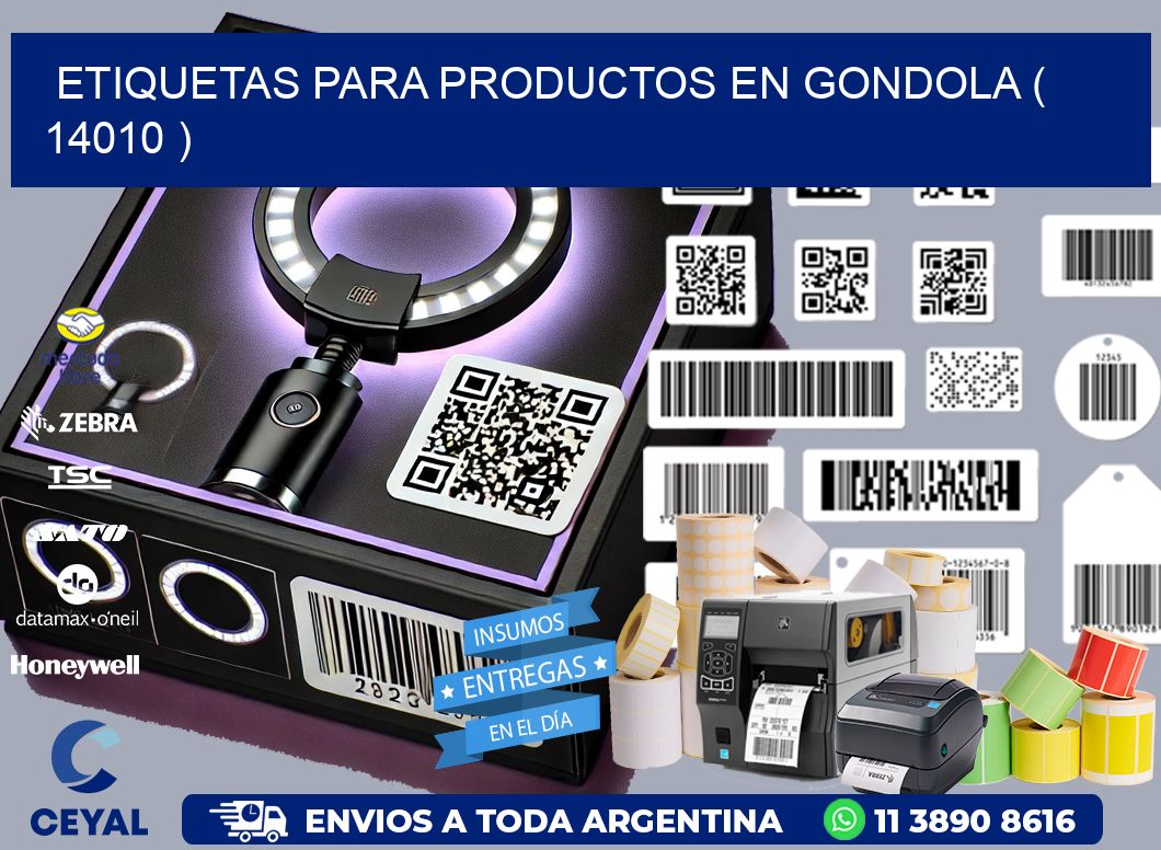 ETIQUETAS PARA PRODUCTOS EN GONDOLA ( 14010 )