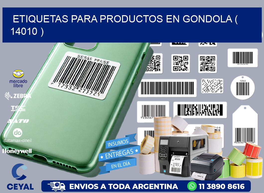 ETIQUETAS PARA PRODUCTOS EN GONDOLA ( 14010 )