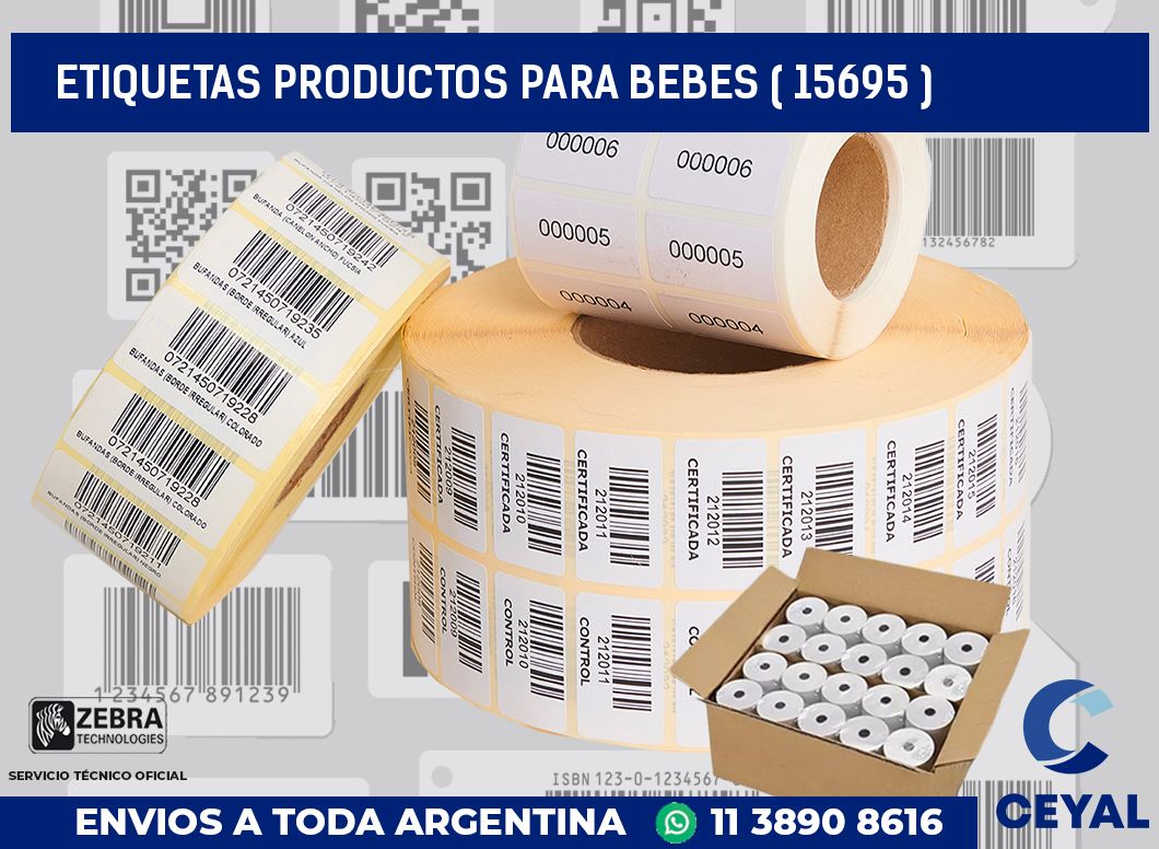 ETIQUETAS PRODUCTOS PARA BEBES ( 15695 )