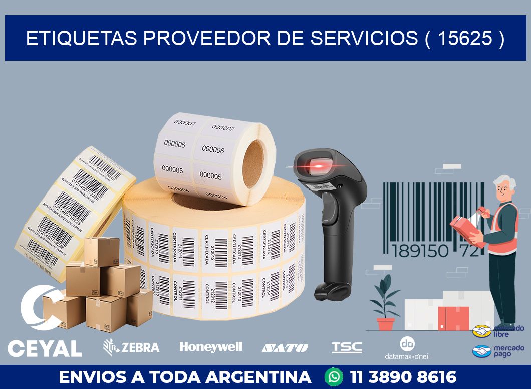 ETIQUETAS PROVEEDOR DE SERVICIOS ( 15625 )