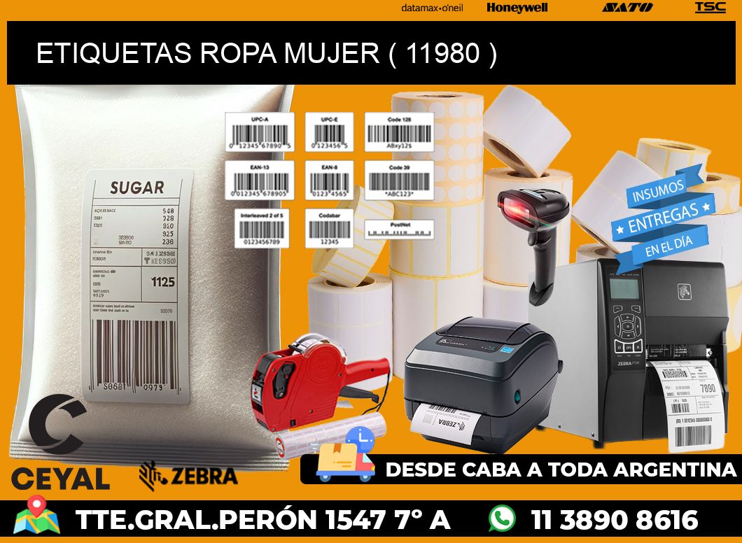 ETIQUETAS ROPA MUJER ( 11980 )