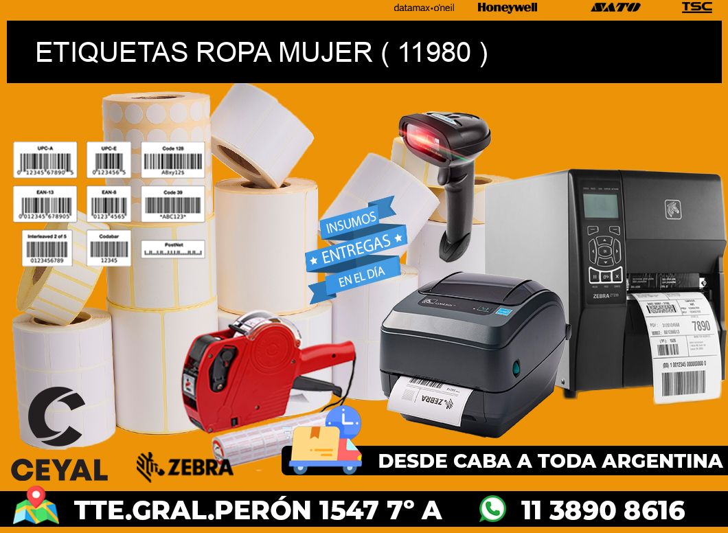 ETIQUETAS ROPA MUJER ( 11980 )