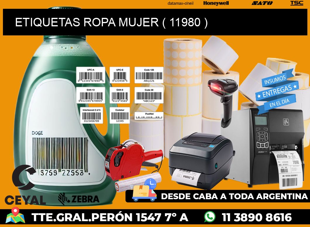 ETIQUETAS ROPA MUJER ( 11980 )