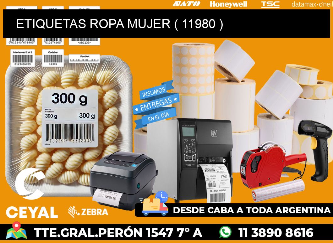 ETIQUETAS ROPA MUJER ( 11980 )