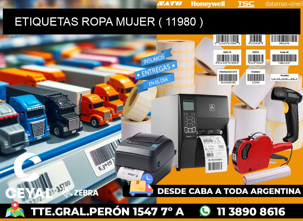 ETIQUETAS ROPA MUJER ( 11980 )