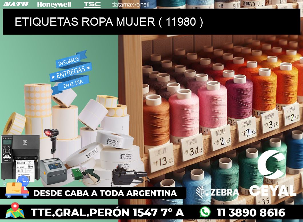 ETIQUETAS ROPA MUJER ( 11980 )