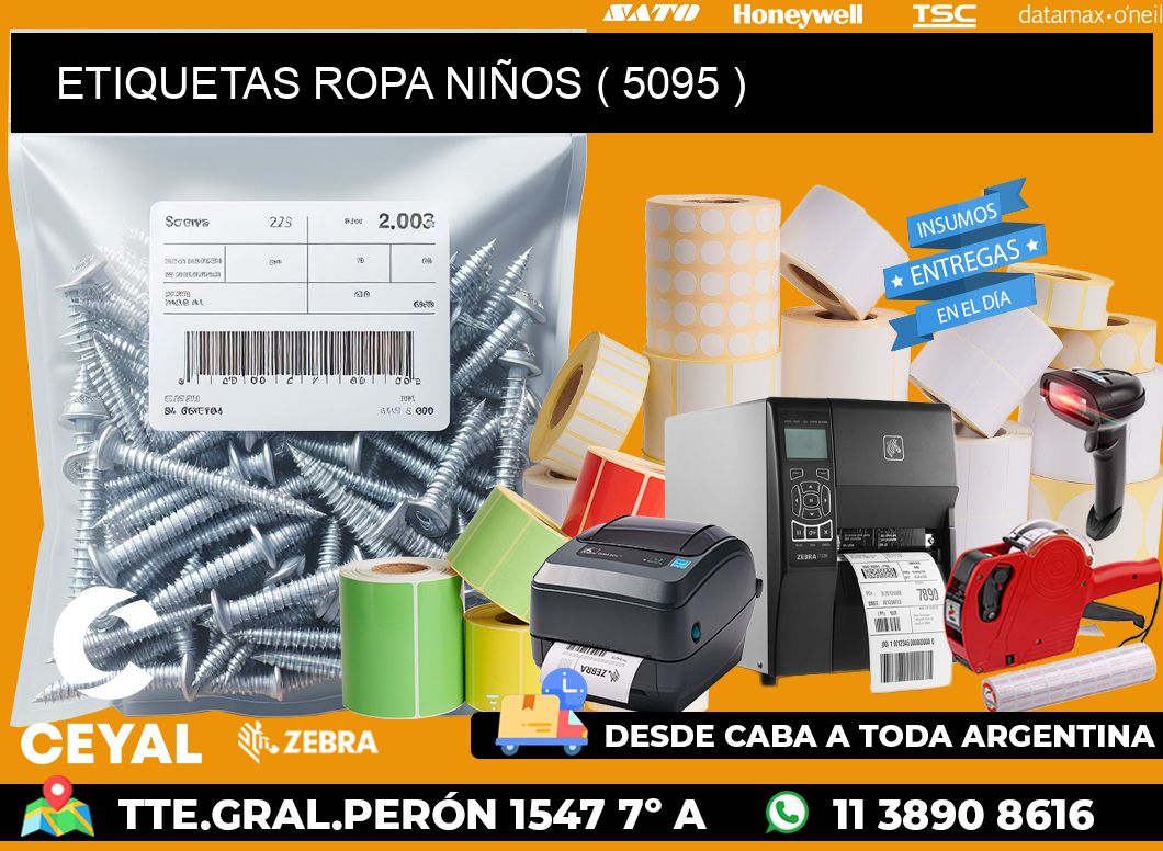 ETIQUETAS ROPA NIÑOS ( 5095 )