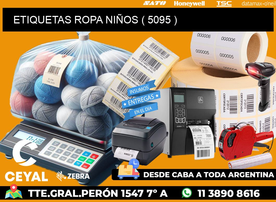 ETIQUETAS ROPA NIÑOS ( 5095 )