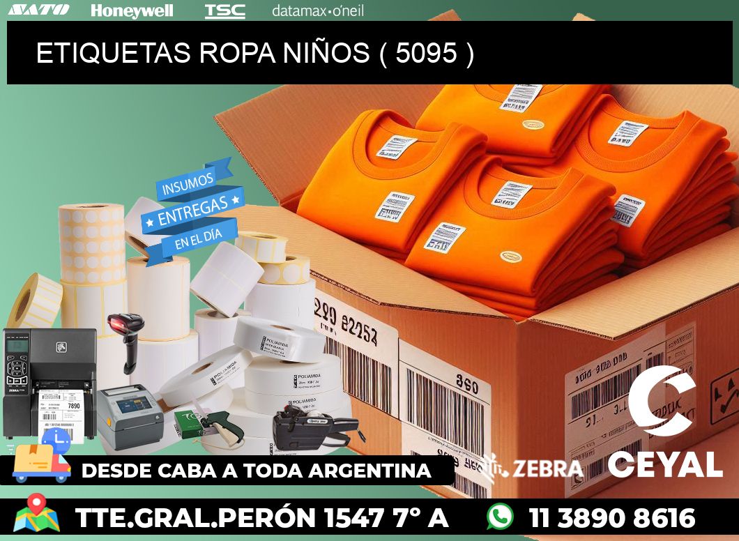 ETIQUETAS ROPA NIÑOS ( 5095 )