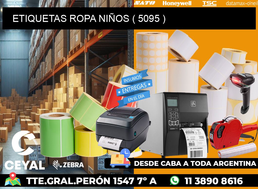 ETIQUETAS ROPA NIÑOS ( 5095 )