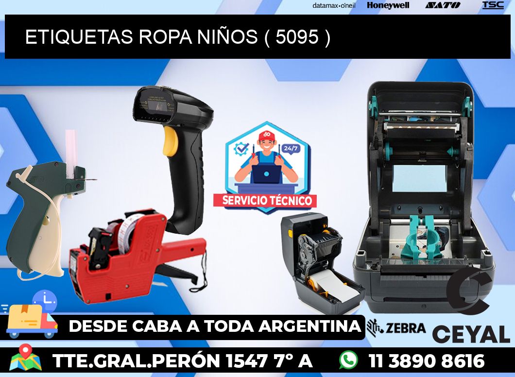 ETIQUETAS ROPA NIÑOS ( 5095 )