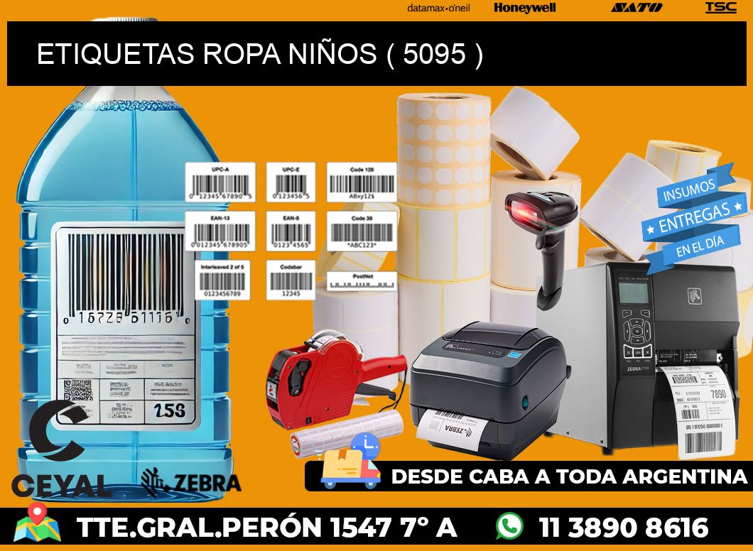 ETIQUETAS ROPA NIÑOS ( 5095 )