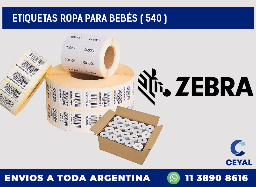 ETIQUETAS ROPA PARA BEBÉS ( 540 )