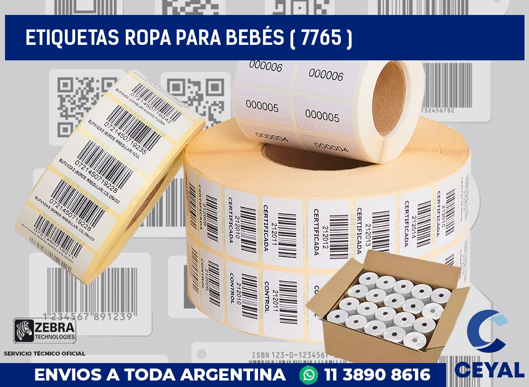 ETIQUETAS ROPA PARA BEBÉS ( 7765 )