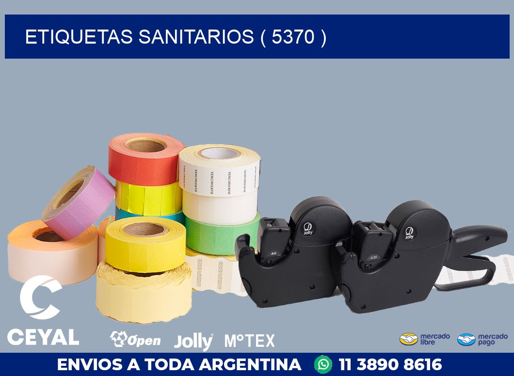 ETIQUETAS SANITARIOS ( 5370 )