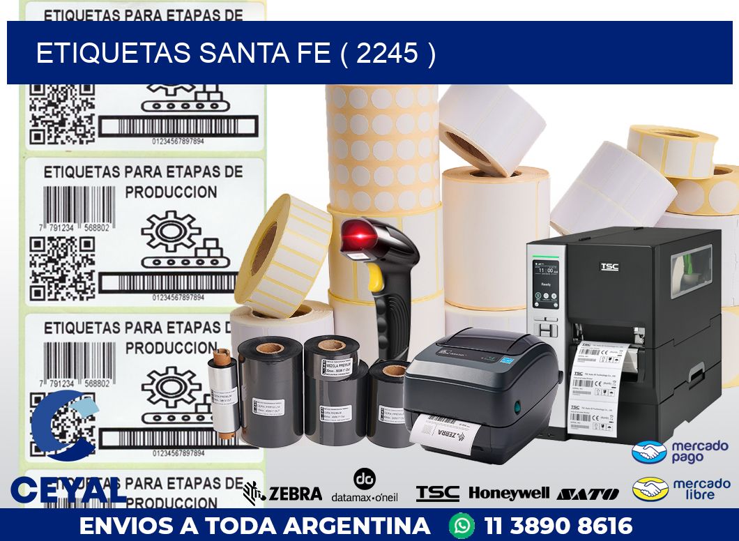 ETIQUETAS SANTA FE ( 2245 )