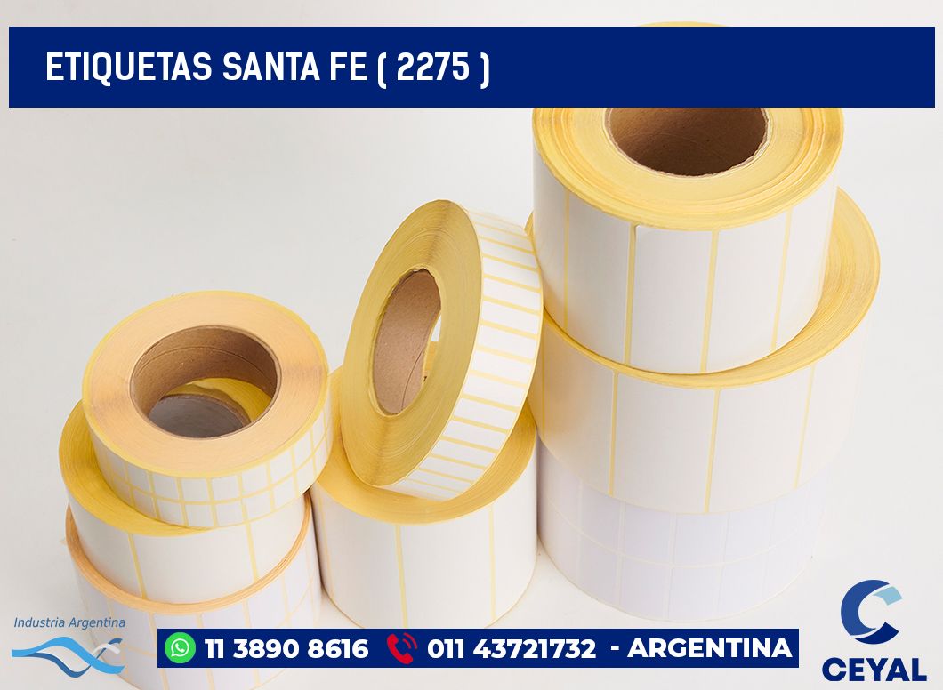 ETIQUETAS SANTA FE ( 2275 )