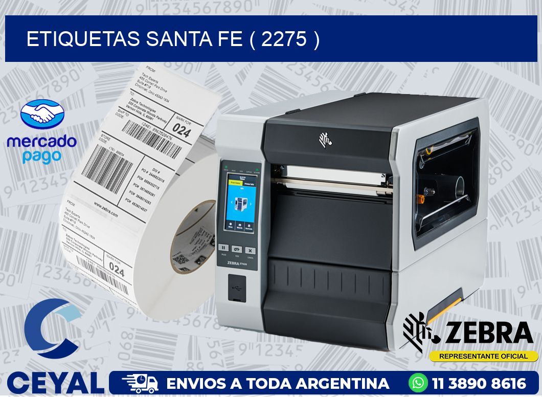 ETIQUETAS SANTA FE ( 2275 )