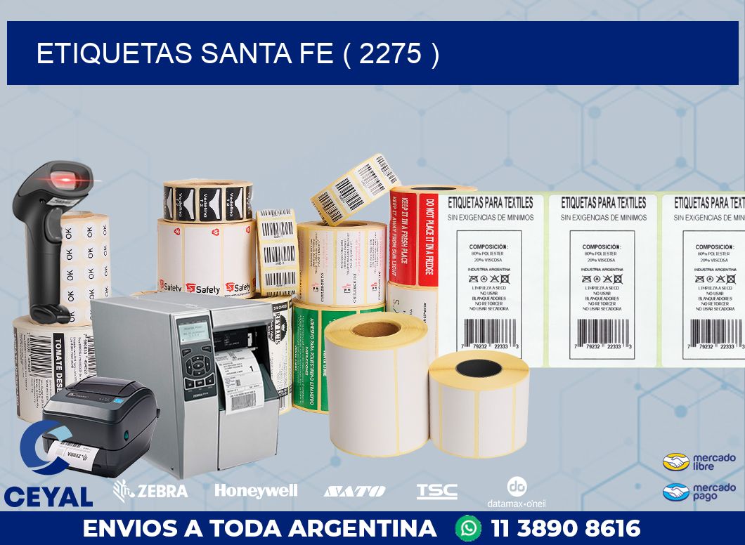 ETIQUETAS SANTA FE ( 2275 )