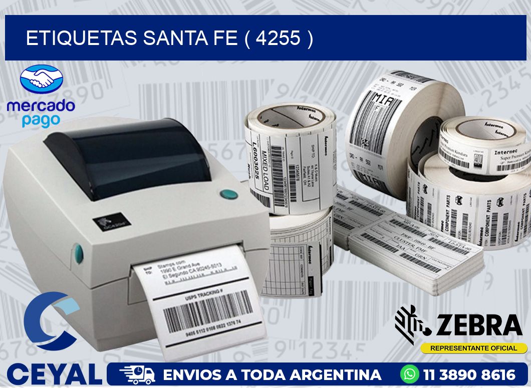 ETIQUETAS SANTA FE ( 4255 )