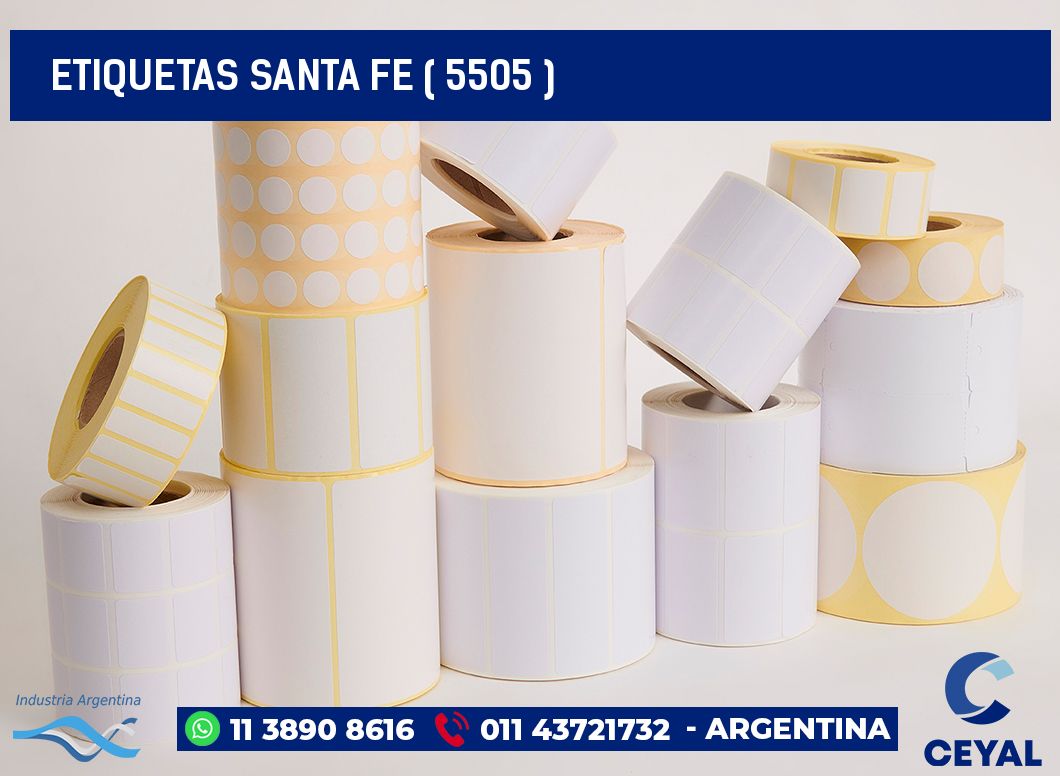 ETIQUETAS SANTA FE ( 5505 )