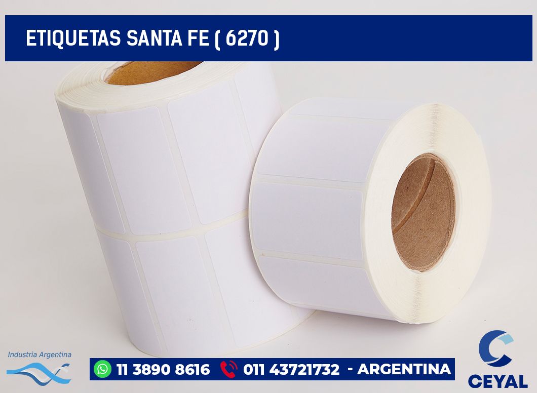 ETIQUETAS SANTA FE ( 6270 )