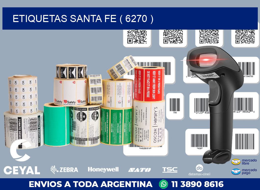 ETIQUETAS SANTA FE ( 6270 )