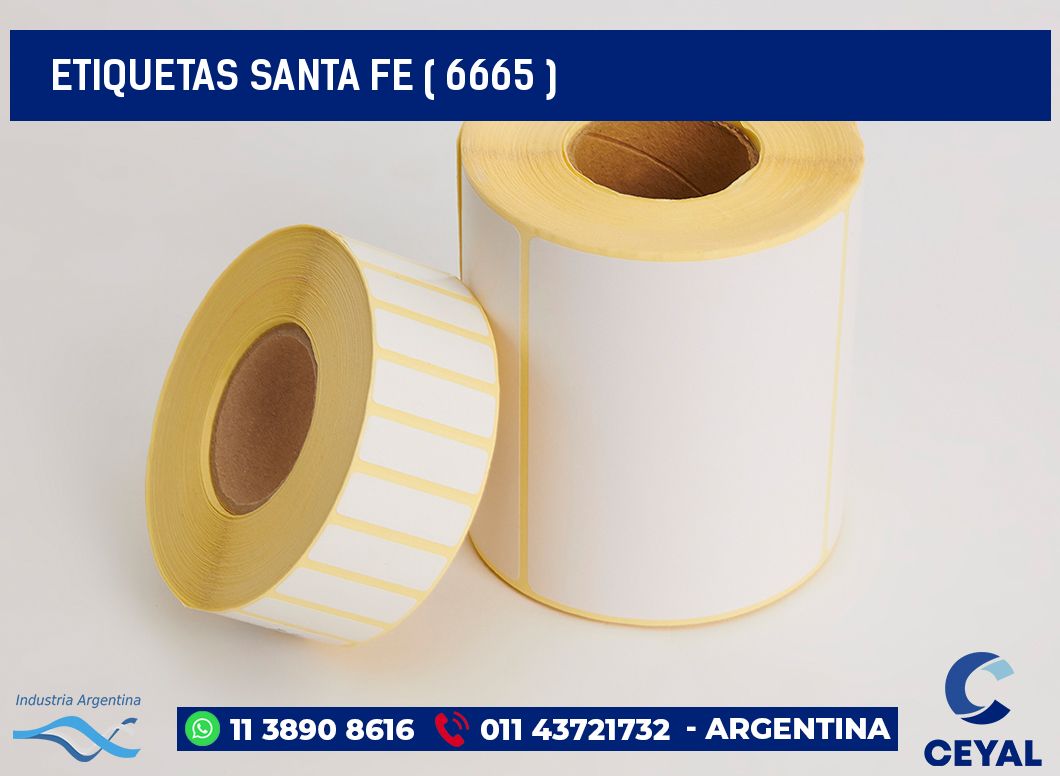 ETIQUETAS SANTA FE ( 6665 )