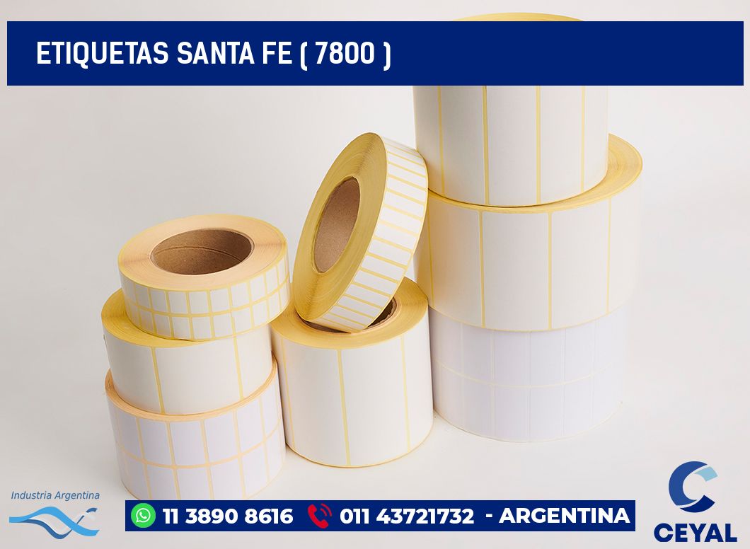 ETIQUETAS SANTA FE ( 7800 )