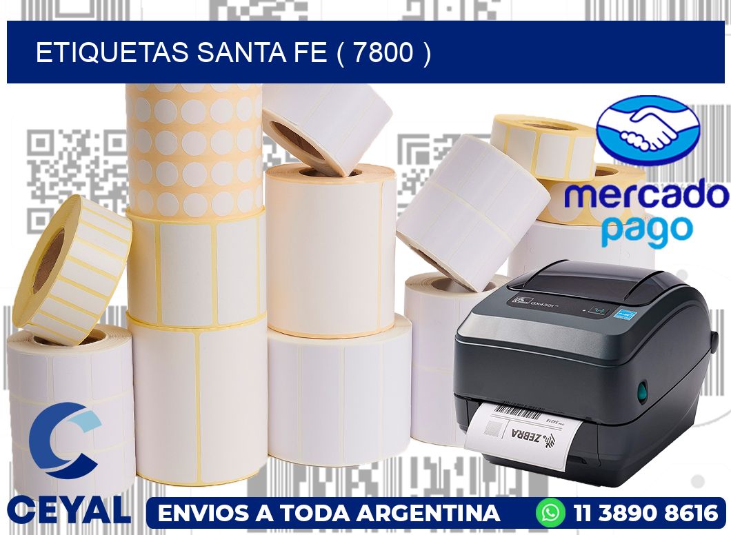 ETIQUETAS SANTA FE ( 7800 )