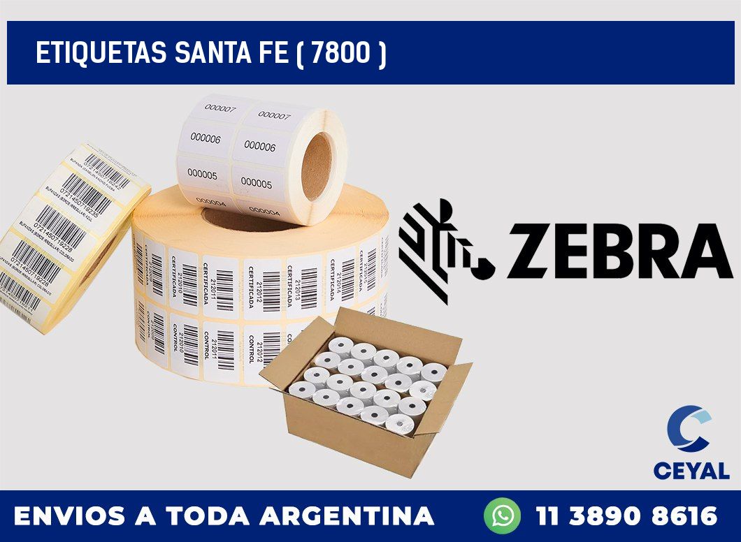 ETIQUETAS SANTA FE ( 7800 )