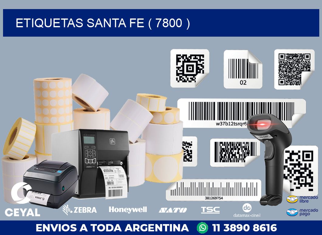 ETIQUETAS SANTA FE ( 7800 )