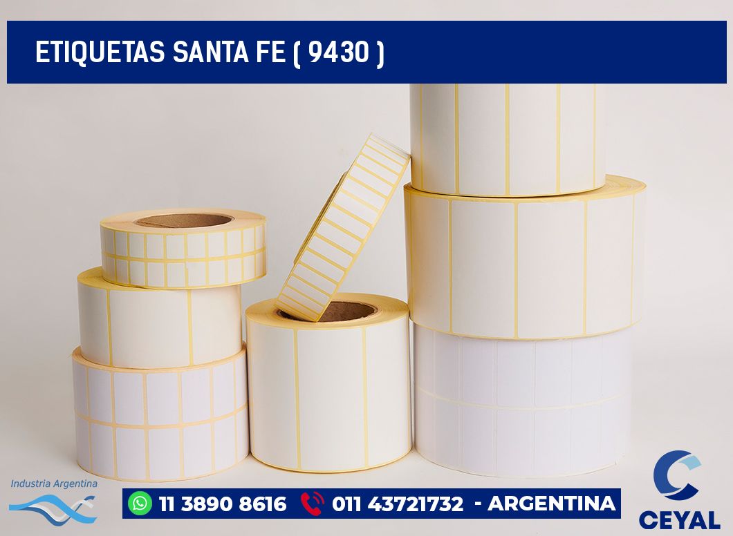 ETIQUETAS SANTA FE ( 9430 )