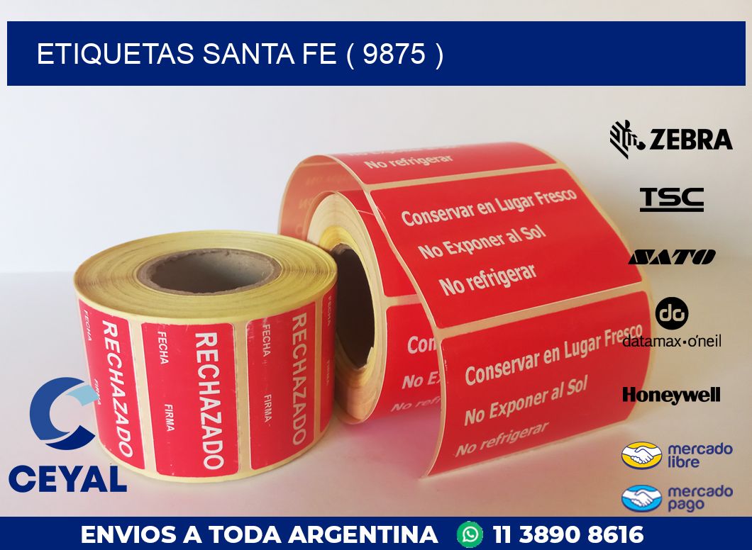 ETIQUETAS SANTA FE ( 9875 )